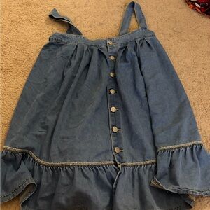 SHEIN Blue Denim Casual Dress